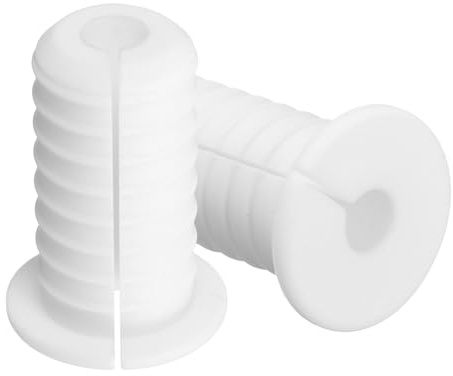 PATIKIL Wall Grommets for Cables 3/4, 2 Pcs Cable Routing Kit Silicone Hole Grommet Feed Through Bushing for Ethernet Accessories with 7mm Hole, White