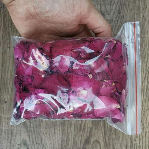 VIXDA Natürliche Rosenblätter, Duft, getrocknete echte rote Rose, Blume, Hochzeit, Party, Tischkonfetti, Dekoration, biologisch abbaubar