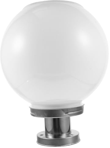 TEHAUX Lampada Solare Per Esterni a Forma Di Palla, Applique Da Cortile, Luce Solare Dello Stigma Resistente Alle Intemperie, 250mm Bianca, Illuminazione Giardino