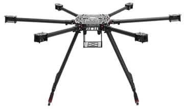 Kit châssis ZD850 Pro entièrement en Fibre de Carbone avec Train d'atterrissage Non Pliable et Bras Pliables, Compatible Les hexacoptères FPV(850 Pro V2)