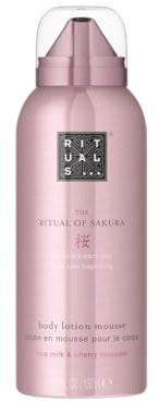 Rituals The Ritual of Sakura Body Lotion Mousse, mit Reismilch und Kirschblütenextrakt, für weiche und gepflegte Haut