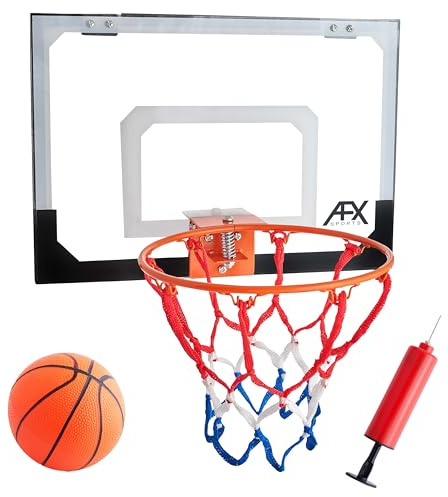 AFX Sports Mini Basketball Fun Hoop & Backboard with Ball (9 Rim)