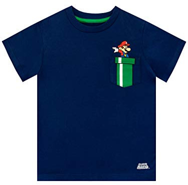 SUPER MARIO BROS Pojkar T-Shirt Blau 128