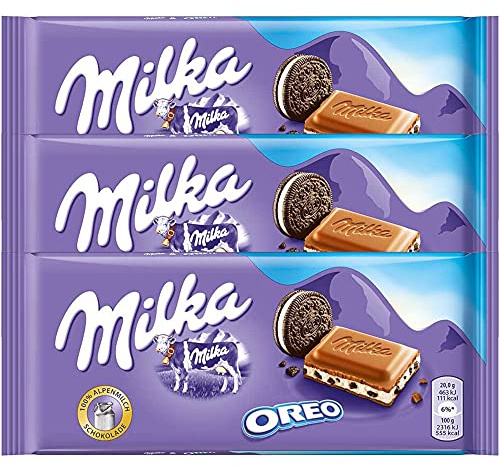 Milka Oreo Milchschokoladen-Tafelbeutel, 3 x 100 g