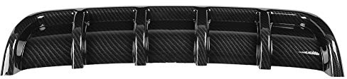 Shark Fin Diffusor, Schwarz Universal Car Heckstoßstange Shark Fin Spoiler Diffusor Wing Lip Für die meisten Autos(Kohlefaser)