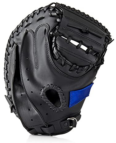 BANGHA Baseball Handschuhe Outdoor Sport braun schwarz PVC. Baseball-Catcher-Handschuh Softball-Übungsgeräte Größe 12.5 Linkshänder for Erwachsene-Training Baseball Glove