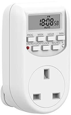 Hilai Digital Electrical Timer Plug Socket Outlet 10a Programmable Timer Socket Plug in Timer Multifunctional Switch Socket