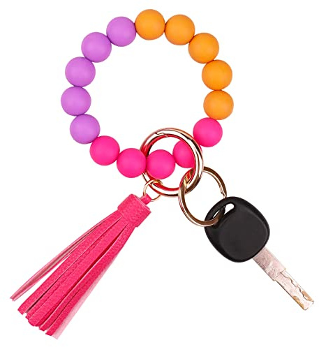AOKSUNOVA Schlüsselanhänger Armband Autoschlüsselanhänger Perlen für Frauen