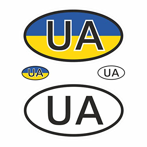 BIKE-label Länderkennzeichen Aufkleber 2D Ukraine für Auto Motorrad Tür Camper Sticker X400042VA