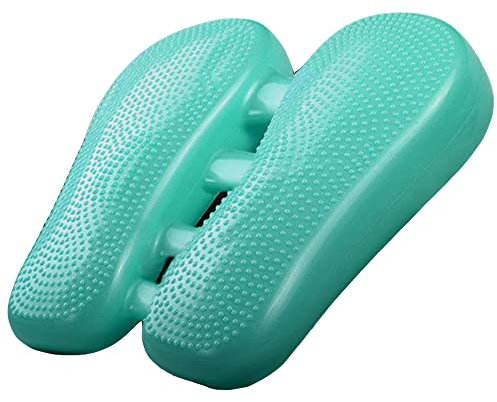 LTLCLZ Tragbarer Mini Stepper Beintrainer Fitness Stovepipe Maschine Air Mini Massage Stepper Unter Dem Schreibtisch Pedal Exerciser Fitness Tool,Grün