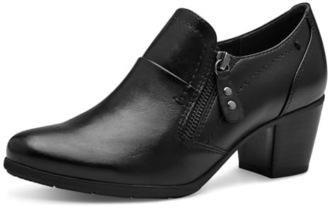 Jana Damen Trotteur mit Reißverschluss Vegan, Schwarz (Schwarz), 37 EU