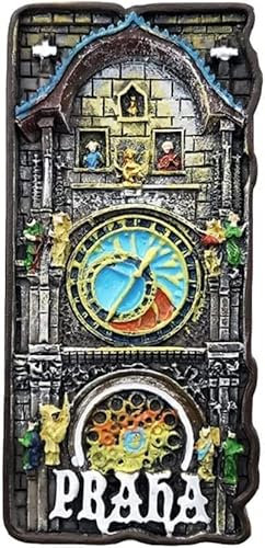WEKIVA Kühlschrankmagnete, Dekorations-Magnetaufkleber, Souvenirs, 3D-Prag-Tschechischer Kühlschrankmagnet, Reise-Souvenir, Refrigedor-Hand (Color : Prague Czech Republic, Size : 4.7X10 cm)