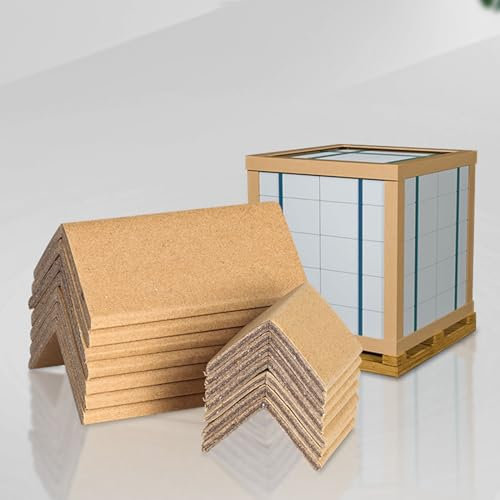 Kantenschutz Kantenschutz aus Verpackungskarton for den Versand, L 6 10 36 66 70 Nachhaltige Kartonecken 1,2 B, Eckenschutz for Palettenboxen for sicheres Laden im Logistikversand, 50er-Pack(L 3