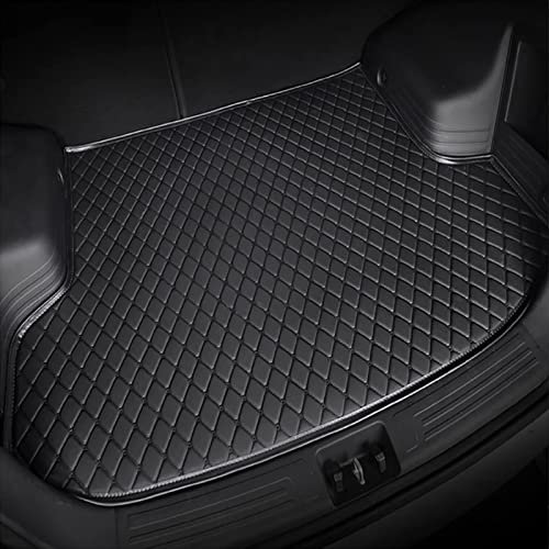 Auto Leder Kofferraummatten Für Cupra Formentor 2020 2021 2022 2023, Kofferraumwanne Cargo Teppich Allwetter Kratzfeste Schutzmatte Innenraum ZubehöR,A/All-Black