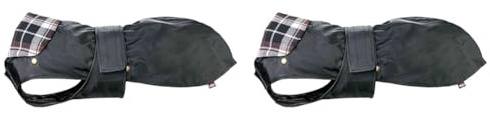 TRIXIE wasserabweisender Hundemantel Mantel Paris, S: 36 cm, schwarz - 30502 (Packung mit 2)
