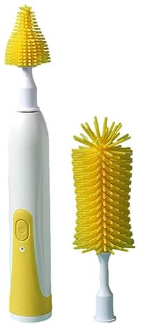 Electric Bottle Brush, Silicone Bottle Brush, Cleaning Brush for Baby Bottles, Waterproof Cleaning Nursing Bottle Brush, Bottle Nipple Straw Cleaning Brush for Home, Travel