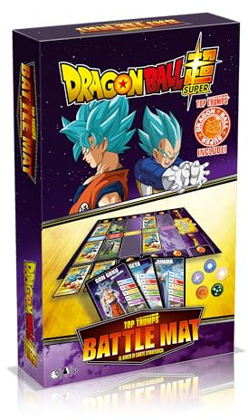 Top Trumps Dragon Ball Super - Carte da Gioco con Tappetino da Battaglia - Gioco per 2 o Più Giocatori - Età 8+ - Per Tutti gli Appassionati di Dragon Ball