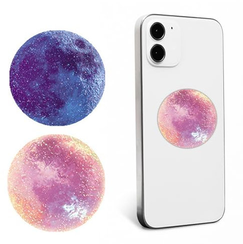 2 Pack Phone Ring Holder Grips,Multi-functional Phone Accessories with Foldable Stand and Finger Holder,Compatible with Smartphones and Tablets,Ring Holder for Phone Case (starry sky-2)