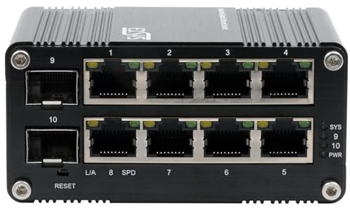 Exsys Gmbh Mini 8+2-Port Industrial Gigabit Switch, WeB-Managed (eX-62035M-Sfp)