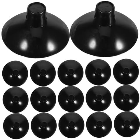 Alipis 20pcs Silicone Cord Management Clips with Suction Cups, Flat Top Open Design Wire Holders for Smooth Walls, Reusable Cable Clips for Home and Office Organisation