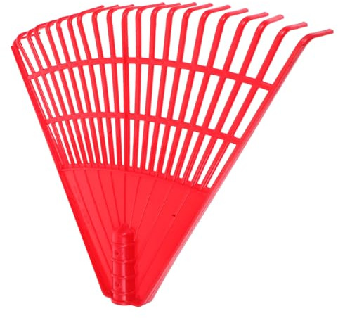 VICASKY Rastrello Per Giardino in Plastica Portatile Denti Leggero e Compatto Strumento Manuale Per Foglie Lettiera e Pigne Per Prati Siepi e Pulizia Esterna