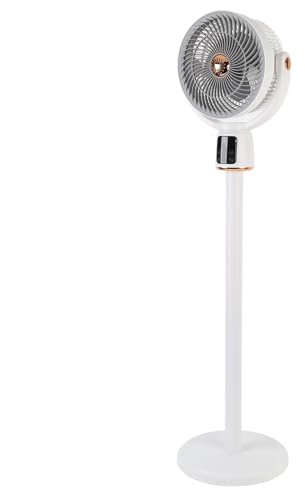 Oscillating Stående Fläkt, Snabb Luftcirkulation, USB -laddningsbar, Bordfläkt, Stand Up Fläkt, Golvfläkt, Fjärrkontroll, 12 Timmar Timer, 12 Hastigheter, Justerbar Höjd, för Sovrum, Sovsal