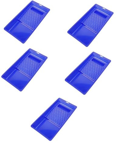 STOBOK 5 Stück Farbwanne Kunststoff Vielseitige Mischschale für Farben Ergonomisches Design für Malerbedarf Langlebig und Stabil für Müheloses Arbeiten ohne Ermüdung