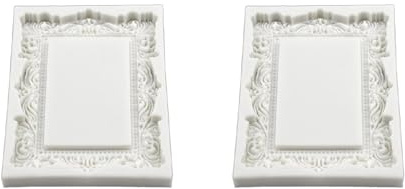 Stampo per biscotti in silicone a forma di cornice in rilievo, stile vintage, per amanti della cottura a casa, strumenti per decorare torte