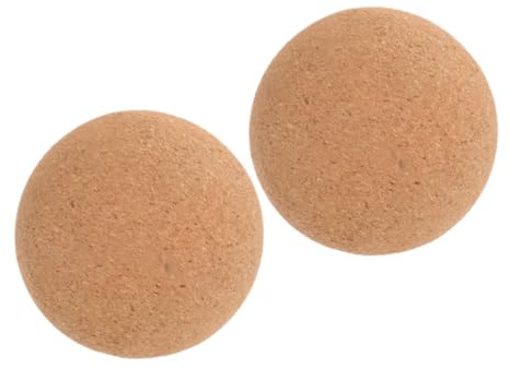 Healifty 2pièces Balle De Massage Liège Pour Yoga Dos Et Nuque Lot De Sphères Réutilisables Et Indéformables