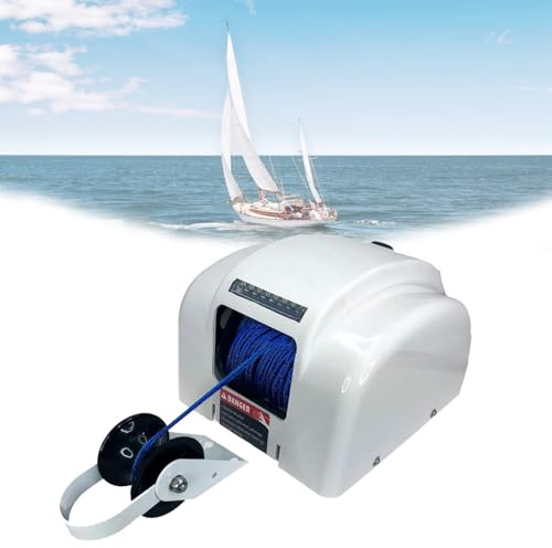 DHMYYXGS Barca Salpa Ancore Elettrico,Verricello Elettrico,con Telecomando,12 V,per Ancora Fino a 45 Lbs
