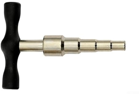 Rohrerweiterungswerkzeug für mehrschichtige Verbundrohre 16–32 mm mit T-Griff, Edelstahl-Kalibrierdorn zum Entgraten von Aluminium-Kunststoff-Rohren, Entgraten und Rundheitseinstellung