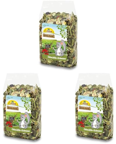 JR FARM Chinchilla-Schmaus 1,2 kg (Packung mit 3)