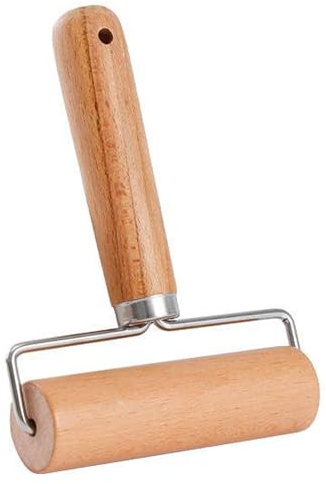 Small Pastry Roller Pizza Baking Roller,6.10×4.33 Inches Home Non Stick Wooden Roll Pins,Rolling Pin for Baking,Rolling Suitable for Baking and Cookie,Cutter,Bake,Dough,Kitchen,Pizza