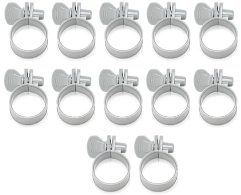 Lobamop Colliers de serrage réglables en plastique pour pompe de filtre, accessoires pour piscines hors sol