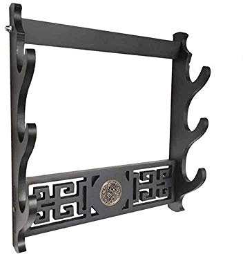 RISEDJ Schwert Halter Wand Mount Samurai Schwert Katana Wakizashi Display Halter Stand Halterung Aufhänger 3-Tie
