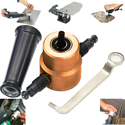 GWEI 1 x Double Head Metal Plug Nibbler Tool Leaf Cutter Saw Drill Accessory for Drilling Ultimate Multi-Purpose Attachment