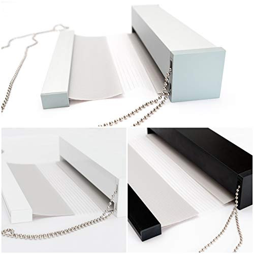 Premium Doppia Tapparella Avvolgibile Serranda Avvolgibile BH3105 grigio melelt con cassetta in alluminio (130 x 150 cm, colore cassetta: nero)