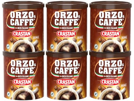 Crastan Orzo & Caffè Solubile - 6 Barattoli Da 120 Gr