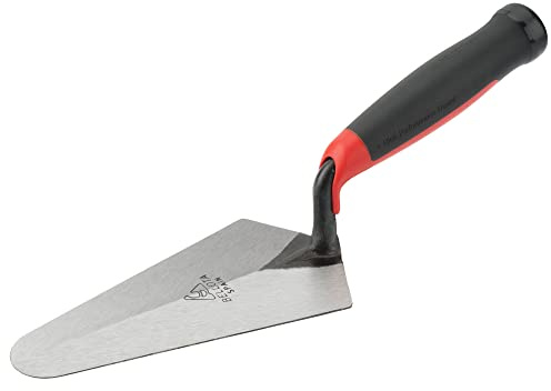 Bellota TRF42JBM - Truelle de Maçon Madrilène avec Lame Forgée et Manche Bi-matière, Outil pour les Professionnels de la Construction