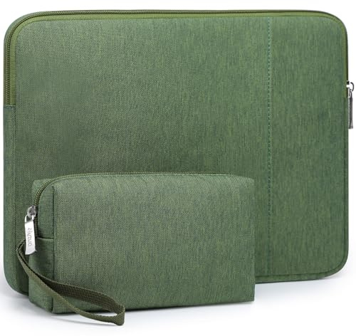 HYZUO 13 Zoll Laptoptasche Hülle Set für MacBook Air M5, Grasgrün | für MacBook Air 13 M5-M1 A3449 2026-2018, MacBook Neo 13, MacBook Pro 13 M2/M1 2026-2016, iPad Pro/Air 13, XPS 13,Surface Pro