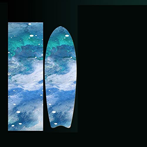 FEETOX Skateboard Klebeband 84 * 23cm(33.46X9.45inch) Skateboard Grip Tape Skateboard Aufkleber Bubble Free Waterproof Longboard Griptape Skateboard Grip Tape AC049 Skateboard Aufkleber