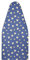 Wool Reversible Fitted Ironing Board Cover - in 1 - One Side Wool One Side Cotton (Fits 54 x 18 Standard Ironing Boards) (Sunshine Blooms - Navy Blue)