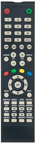 Telecomando Fit for Nordmende Akai Oceanic Dual DL-32HD001 DL-32HD00 | DL-40FHD-001 OCEALED320917B7 OCEALED32BG AKTV2815T AKTV2416T AKTV391 ND28N2000C ND39N2100C