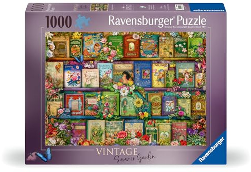 Ravensburger - Puzzle 1000 Piezas Jardín Vintage En Flor | Puzzle Adultos 50x70cm | Puzzle 1000 Piezas | Rompecabezas Adultos | Ideas Regalo