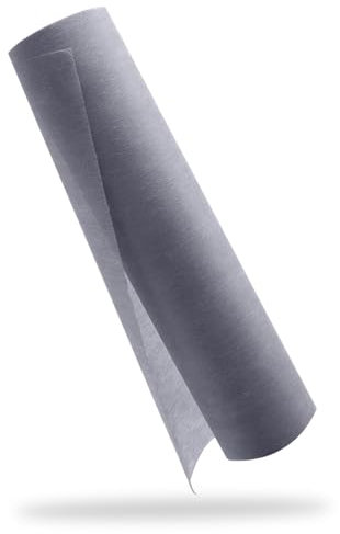 YUNSHANGHE Vlies Tischläufer, 30 cm x 25 m Tischdeko Tischläufer, Dekoratives Tischband für Taufe, Kommunion, Geburtstage, Hochzeiten und Party (Blau-Grau)