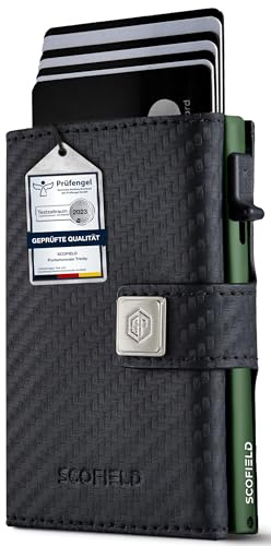 SF SCOFIELD Geldbörse Herren | Portmonee Herren für 11-12 Karten | Geldbeutel RFID Schutz | Portemonnaie | Wallets for Men | Smart Wallet | Kreditkartenetui | Slim Wallet | Kartenetui Klein