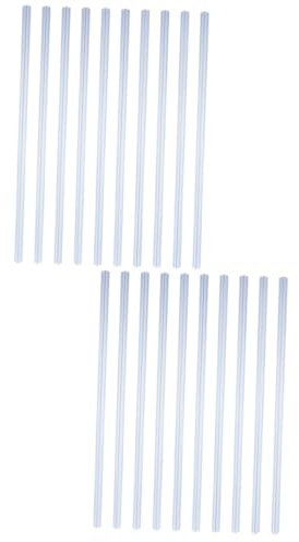 SEWACC 20 Stk Buchbinderklammern aus Kunststoff book holder buchklammer schulzeug Die Kunststoffklemme Bindestäbe Papierbinder klar Zugstangenclip Diaordner für Bücher Plastik Transparent