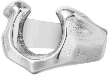 SiVaji Ring Ringe Damen Bijouterie Herren Vintage Hufeisen Männer Und Frauen Party Gothic Hochzeit Geometrischer Ring Nr. 7 Stahlfarbe