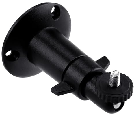 CJMUQHEHH Soporte de cámara ajustable con rosca de 1/4 pulgadas, soporte de pared para cámara EufyCam S3 Pro, Arlo, intermitente, anillo de cámara, montaje en techo de pared, soporte para cámara