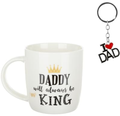 KASANOVA Set regalo papà tazza 380 ml e portachiavi